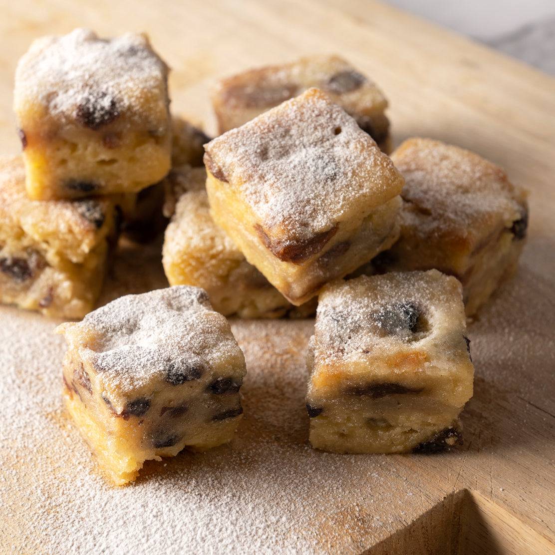 Bryson's Stollen Mini Bites made with sultanas and currant, glazed in brandy butter
