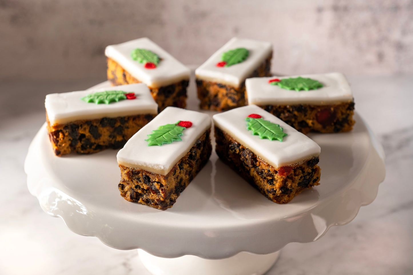 Iced Finest Fruit Cake Slices