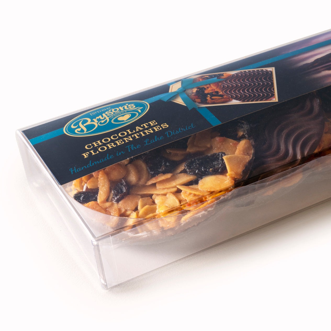 Bryson's famous Chocolate Florentines in their packaging.